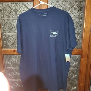 Ocean&Coast S/S blue fishing graphic tee. NWT (L)